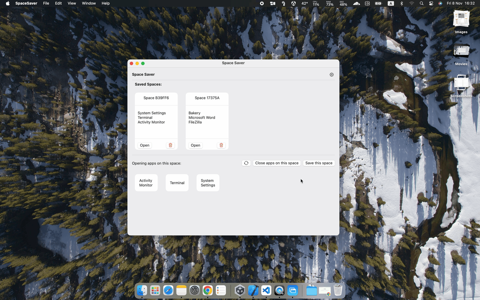 SpaceSaver Preview